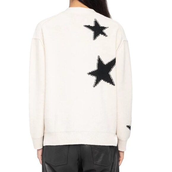 Zadig & Voltaire Mirkaz Cashmere V Neck Cardigan Sweater - Picture 6 of 7